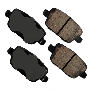 Akebono EURO™ Ultra-Premium Ceramic Rear Disc Brake Pads for 2011 Land Rover LR2 - EUR1314