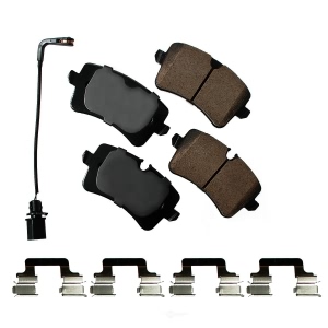Akebono EURO™ Ultra-Premium Ceramic Rear Disc Brake Pads for 2017 Audi RS7 - EUR1547A