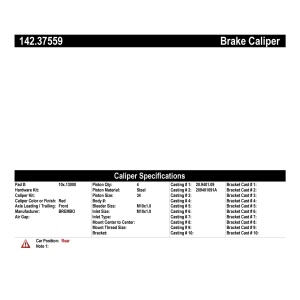 Centric Posi Quiet™ Loaded Brake Caliper for 2007 Porsche 911 - 142.37559