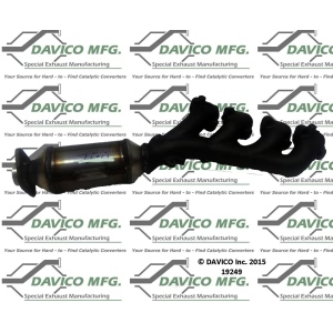 Davico Exhaust Manifold with Integrated Catalytic Converter for Cadillac STS - 19249