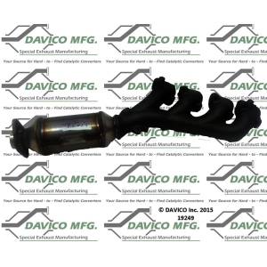 Davico Exhaust Manifold with Integrated Catalytic Converter for 2005 Cadillac STS - 19249