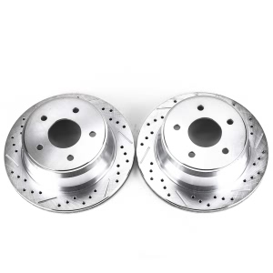 Power Stop PowerStop Evolution Performance Drilled, Slotted& Plated Brake Rotor Pair for 1998 Chevrolet S10 - AR8636XPR