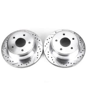 Power Stop PowerStop Evolution Performance Drilled, Slotted& Plated Brake Rotor Pair for 2004 Chevrolet Blazer - AR8636XPR