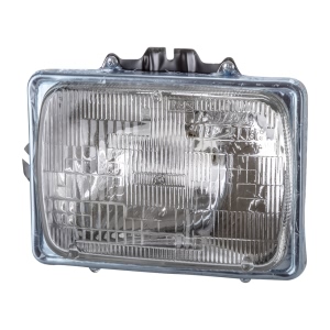 TYC Replacement 7X6 Rectangular Driver Side Chrome Sealed Beam Headlight for 1985 Ford Bronco - 22-1040