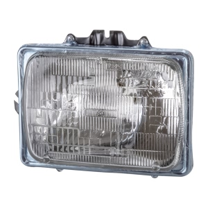 TYC Replacement 7X6 Rectangular Driver Side Chrome Sealed Beam Headlight for Ford E-150 Econoline Club Wagon - 22-1040