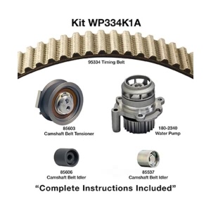 Dayco Timing Belt Kit With Water Pump for 2006 Audi A4 Quattro - WP334K1A