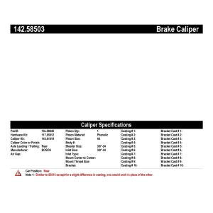 Centric Posi Quiet™ Loaded Brake Caliper for 2005 Jeep Wrangler - 142.58503