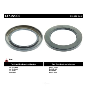 Centric Premium™ Axle Shaft Seal for 1987 Jaguar Vanden Plas - 417.20005