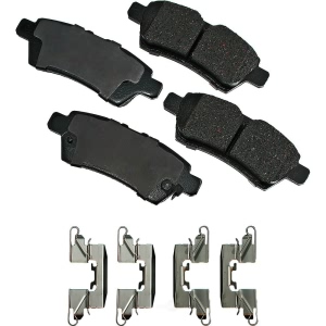 Akebono Pro-ACT™ Ultra-Premium Ceramic Rear Disc Brake Pads for 2007 Nissan Xterra - ACT1101