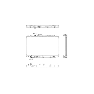 TYC Engine Coolant Radiator for 2008 Acura TL - 2939