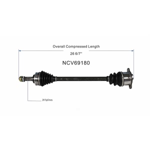 GSP North America Rear Passenger Side CV Axle Assembly for 2002 Toyota RAV4 - NCV69180