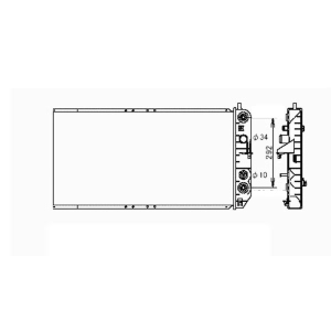 TYC Engine Coolant Radiator for 2005 Cadillac DeVille - 2369