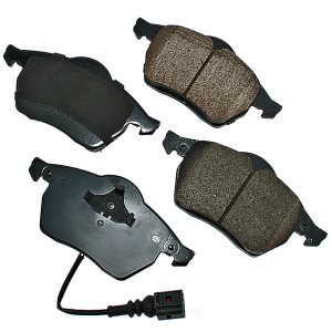 Akebono EURO™ Ultra-Premium Ceramic Front Disc Brake Pads for 2006 Audi TT Quattro - EUR687