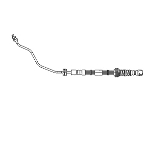 Centric Front Passenger Side Brake Hose for Porsche Cayenne - 150.37025