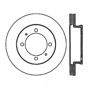 Centric Premium™ Brake Rotor for Plymouth Conquest - 120.46006