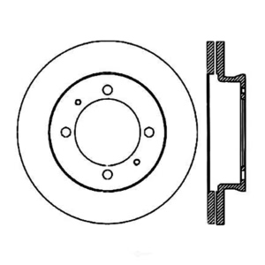 Centric Premium™ Brake Rotor for Chrysler Conquest - 120.46006