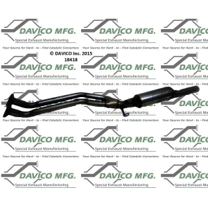 Davico Direct Fit Catalytic Converter and Pipe Assembly for BMW 850CSi - 18418