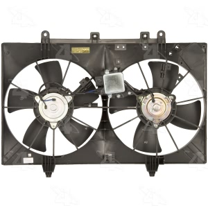 Four Seasons Dual Radiator And Condenser Fan Assembly for Infiniti - 76146