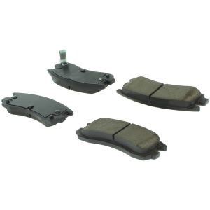 Centric Posi Quiet™ Extended Wear Semi-Metallic Rear Disc Brake Pads for 1997 Saturn SW2 - 106.07140