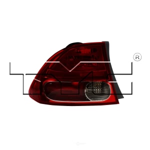 TYC Driver Side Outer Replacement Tail Light for 2007 Honda Civic - 11-6166-00