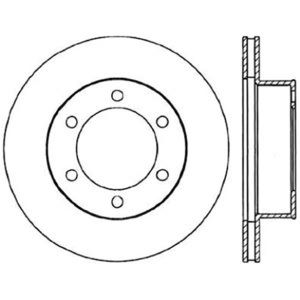 Centric Premium™ Brake Rotor for 2001 Toyota Tacoma - 125.44109