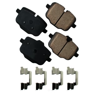 Akebono EURO™ Ultra-Premium Ceramic Rear Disc Brake Pads for 2015 BMW 650i xDrive - EUR1469