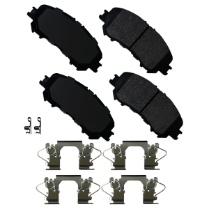 Akebono Pro-ACT™ Ultra-Premium Ceramic Front Disc Brake Pads for 2014 Nissan Rogue - ACT1737