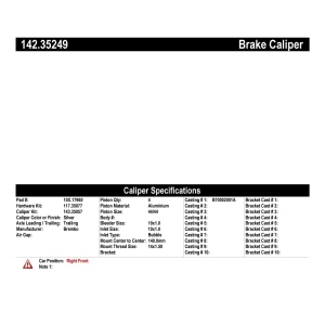Centric Posi Quiet™ Loaded Brake Caliper for 2015 Mercedes-Benz C400 - 142.35249