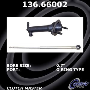 Centric Premium™ Clutch Master Cylinder for 1993 GMC Sonoma - 136.66002