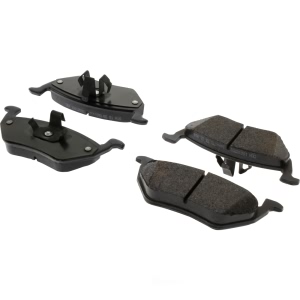 Centric Posi Quiet™ Extended Wear Semi-Metallic Rear Disc Brake Pads for 2008 Mercury Mariner - 106.10550