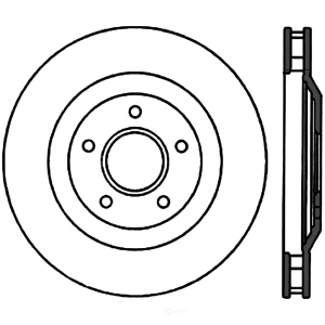 Centric Premium™ Brake Rotor for 2003 Chevrolet Corvette - 125.62060