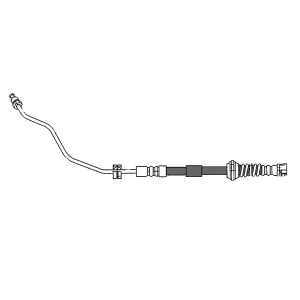 Centric Front Driver Side Brake Hose for 2015 Porsche Cayenne - 150.37026