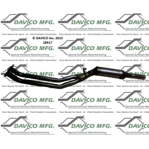 Davico Direct Fit Catalytic Converter and Pipe Assembly for BMW 850i - 18417