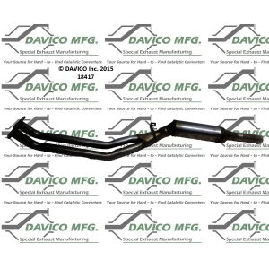 Davico Direct Fit Catalytic Converter and Pipe Assembly for BMW 850CSi - 18417