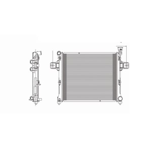 TYC Engine Coolant Radiator for 2007 Jeep Commander - 2839