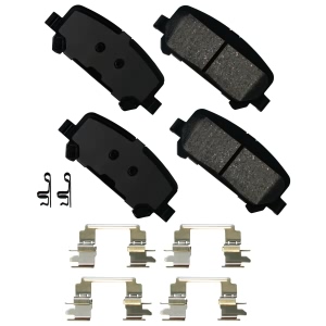 Akebono Pro-ACT™ Ultra-Premium Ceramic Rear Disc Brake Pads for 2017 GMC Canyon - ACT1806