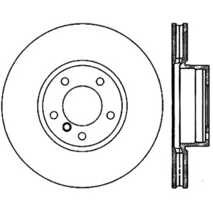 Centric Premium™ High Carbon Alloy Brake Rotor for 2002 BMW 540i - 125.34055