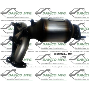 Davico Exhaust Manifold with Integrated Catalytic Converter for 2008 Kia Sportage - 17355