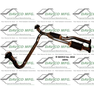 Davico Direct Fit Catalytic Converter and Pipe Assembly for 1997 GMC K2500 Suburban - 16541