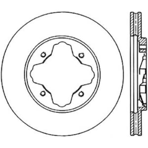 Centric Premium™ Brake Rotor for 1991 Honda Accord - 125.40022