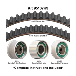 Dayco Timing Belt Kit for 2004 Mitsubishi Lancer - 95167K3
