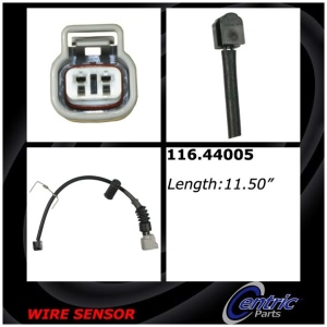 Centric Front Brake Pad Sensor for 2001 Lexus LS430 - 116.44005