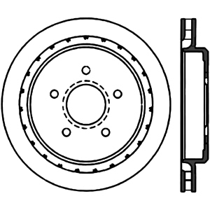 Centric Premium™ High Carbon Alloy Brake Rotor for 2007 Cadillac XLR - 125.62062