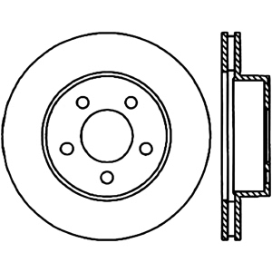 Centric Premium™ Brake Rotor for 1999 Mercury Mountaineer - 125.65054