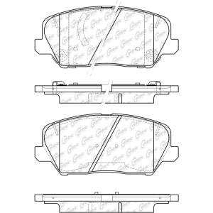 Centric Posi Quiet™ Ceramic Front Disc Brake Pads for Kia Forte5 - 105.18270