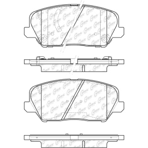 Centric Posi Quiet™ Ceramic Front Disc Brake Pads for 2017 Kia Forte - 105.18270