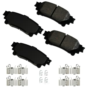 Akebono Pro-ACT™ Ultra-Premium Ceramic Rear Disc Brake Pads for 2017 Lexus RC200t - ACT1391A