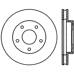 Centric Premium™ Brake Rotor for 1998 Oldsmobile Bravada - 125.66038