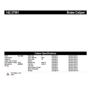 Centric Posi Quiet™ Loaded Brake Caliper for 2008 Audi Q7 - 142.37561