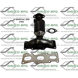 Davico Exhaust Manifold with Integrated Catalytic Converter for 2016 Hyundai Santa Fe - 17501